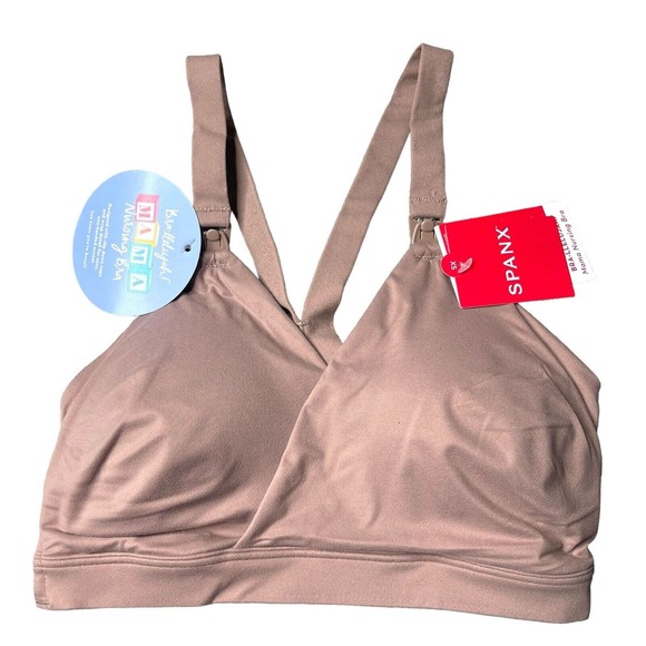 Spanx Other - Spanx Bra-Lelujah Mama Nursing Bra Beige Breastfeeding Friendly Bra XS